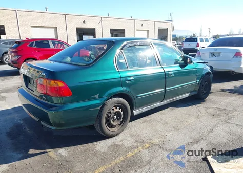 1999 Honda Civic Ex from USA, damaged, VIN 2HGEJ8648XH525522